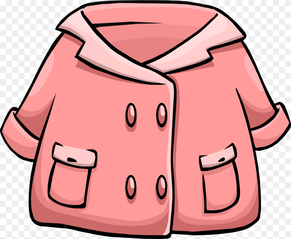 Pink Duffle Coat Club Penguin Duffle Coat, Clothing, Jacket Free Transparent Png