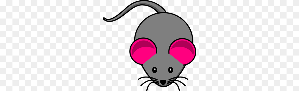 Pink Ear Gray Mouse Clip Arts For Web, Electronics Free Transparent Png