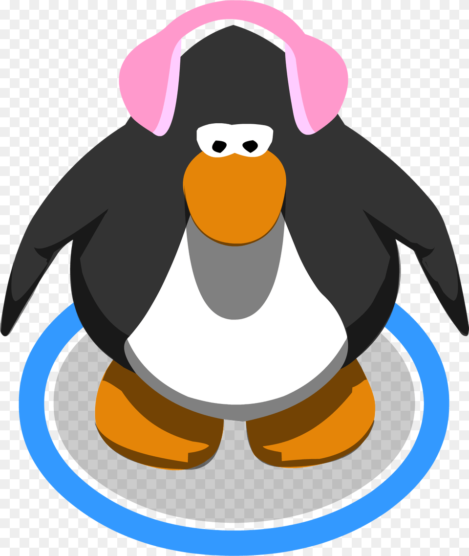 Pink Earmuffs Club Penguin Wiki Fandom Powered By Wikia, Animal, Bird, Baby, Person Free Png Download