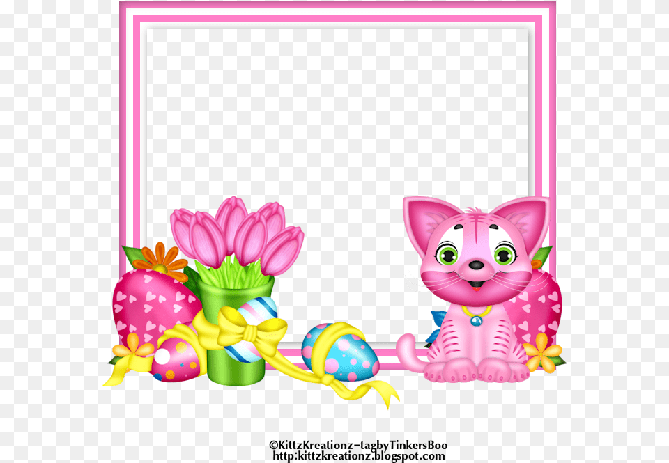 Pink Easter Frame Cluster Purple, Envelope, Greeting Card, Mail Free Png Download