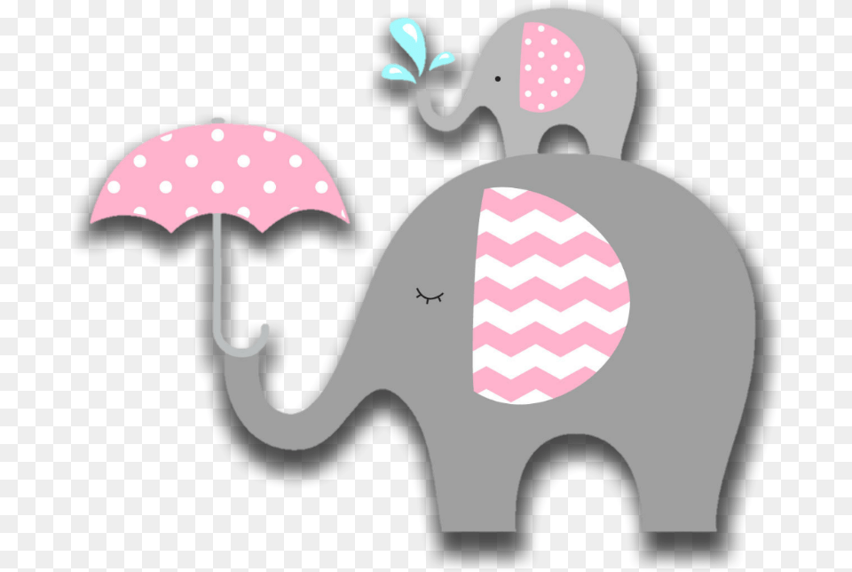 Pink Elephant Animals Babyshower Baby Decoration Elefante Baby Shower, Animal, Bear, Mammal, Wildlife Free Png Download