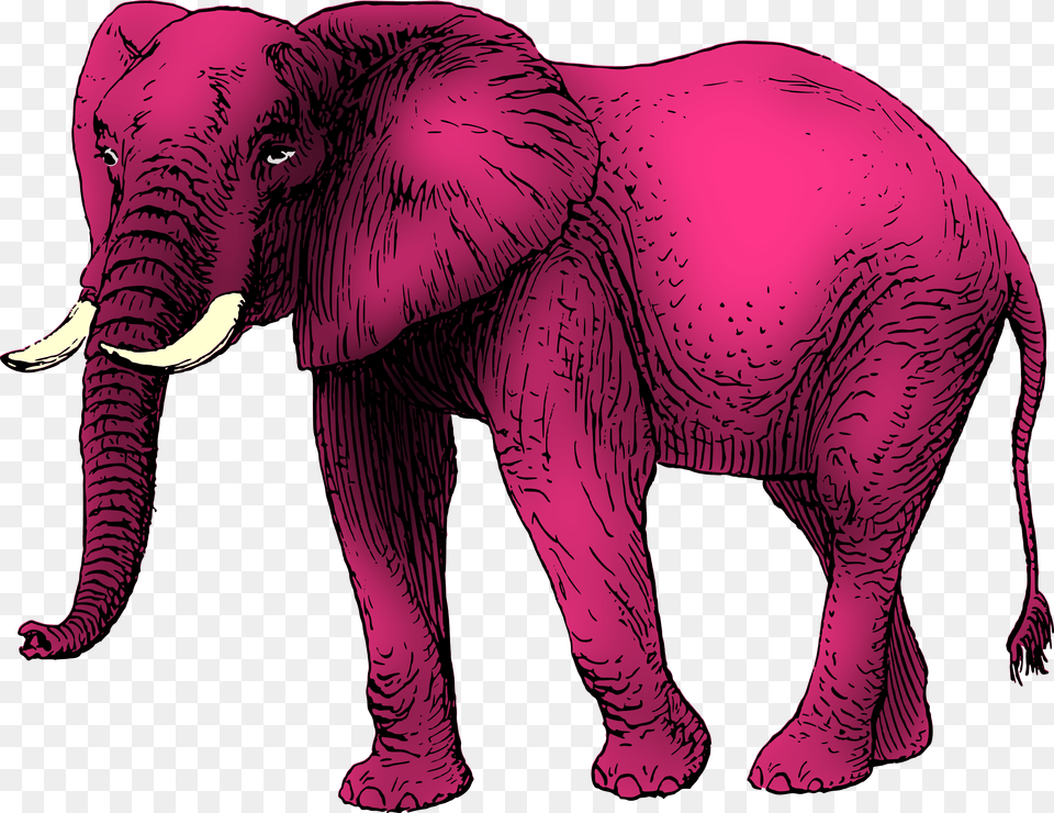 Pink Elephant Clip Arts Pink Elephants, Animal, Mammal, Wildlife Png Image