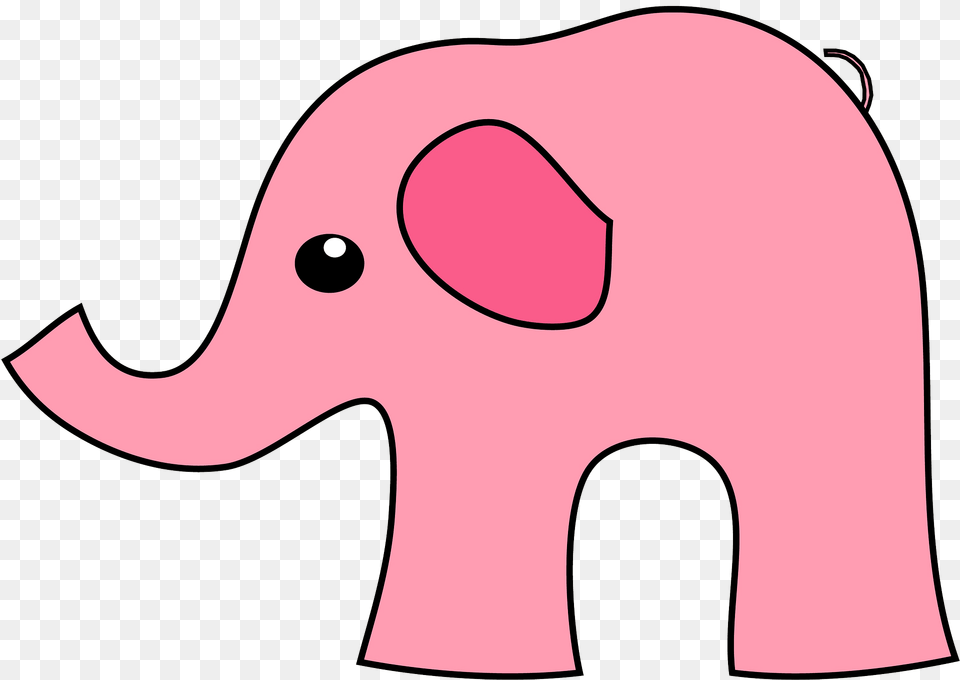 Pink Elephant Clipart, Animal, Mammal, Wildlife, Fish Free Png