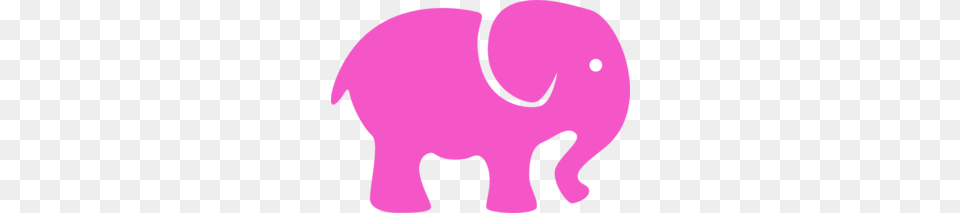 Pink Elephant Simple Clip Art, Baby, Person, Animal, Wildlife Png