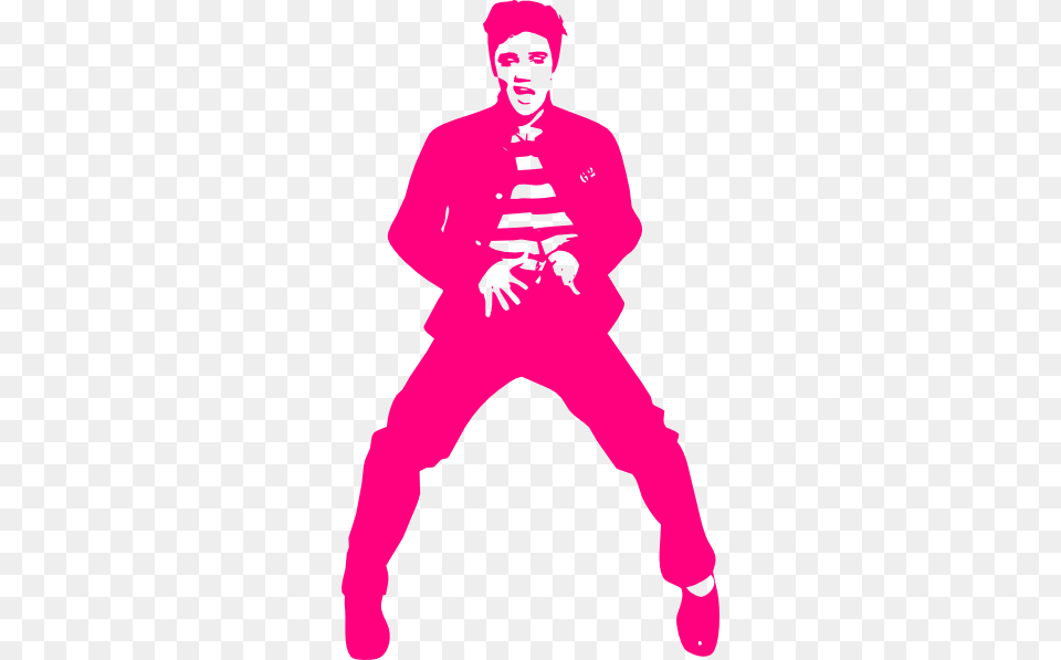 Pink Elvis Clip Art Jailhouse Rock, Person, People, Clothing, Pants Free Transparent Png