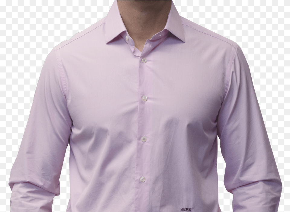 Pink End On End Shirt 160s Cotton Long Sleeved T Shirt, Clothing, Dress Shirt, Long Sleeve, Sleeve Free Transparent Png