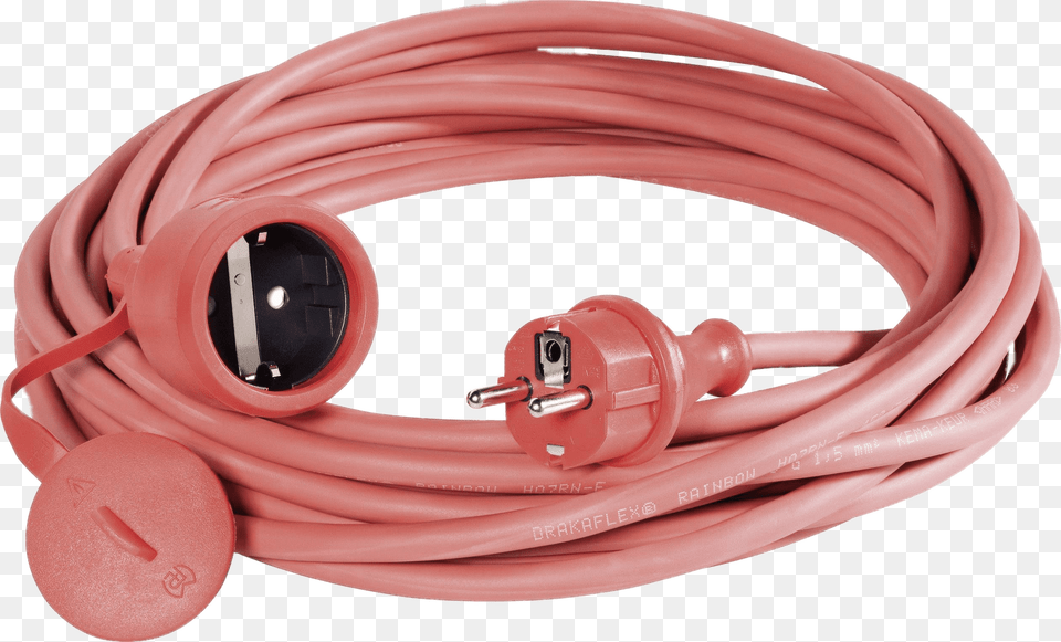 Pink Eu Extension Cord, Adapter, Electronics, Tape, Plug Free Png Download
