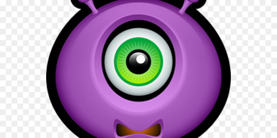 Pink Eyes Clipart Scary Monster Circle, Purple, Disk, Sphere Png