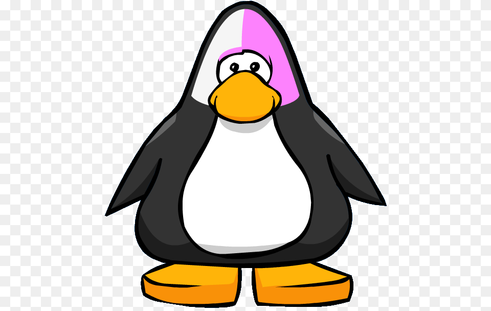 Pink Face Paint From A Player Card Club Penguin Face, Animal, Bird Png Image