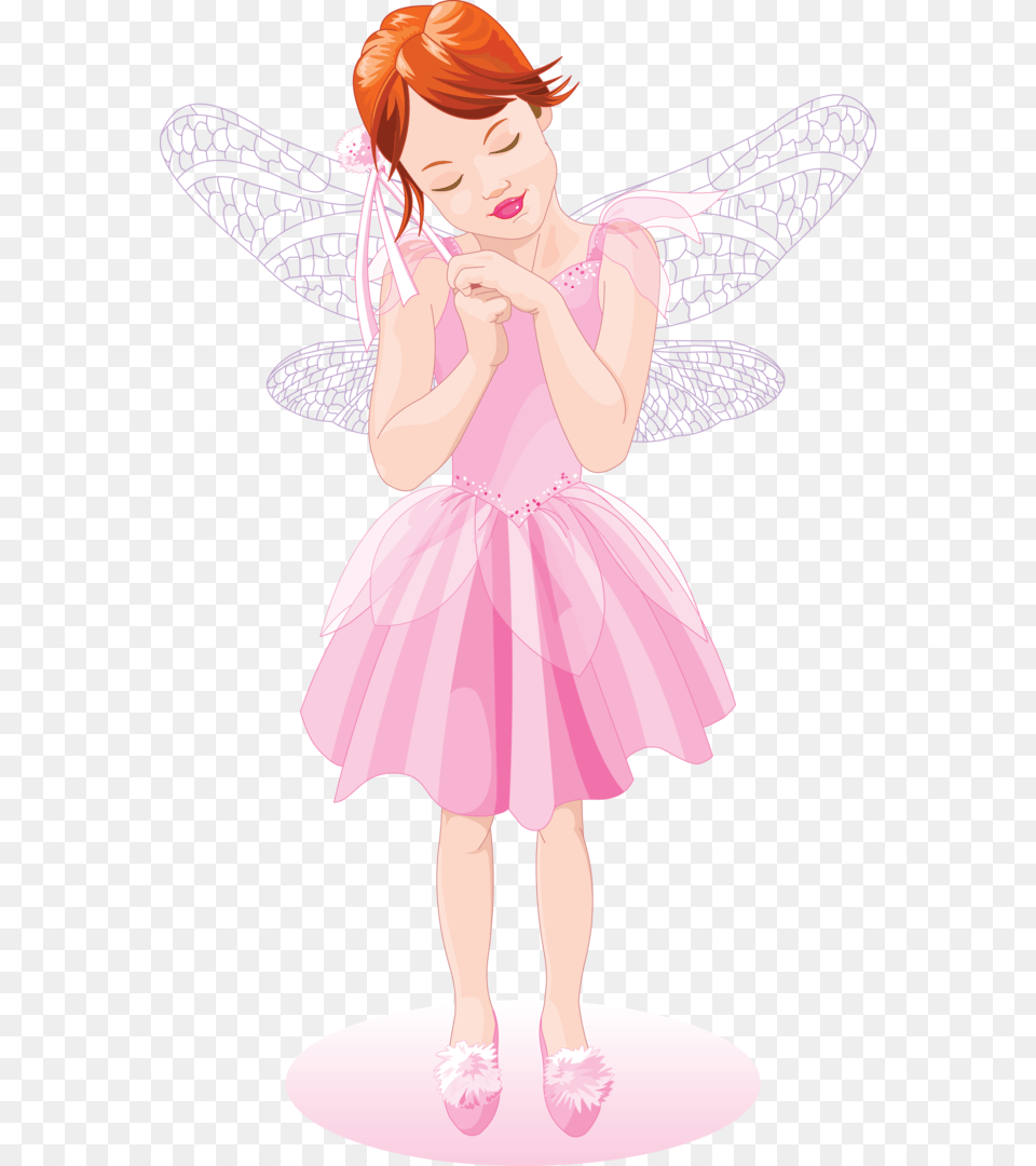 Pink Fairy, Child, Female, Girl, Person Png Image