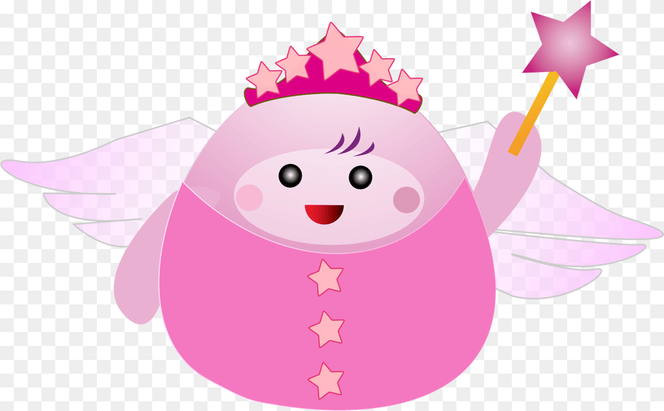 Pink Fairy With Wand Vector Clipart Fairy, Animal, Fish, Sea Life, Shark Free Transparent Png