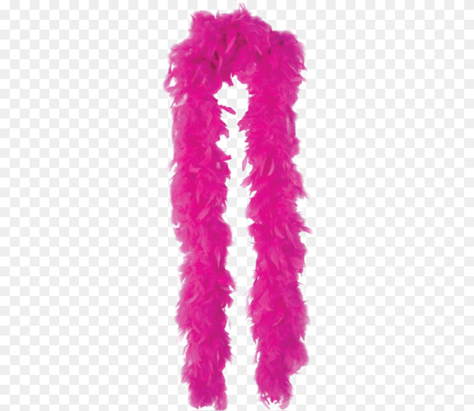 Pink Feather Boa, Accessories, Adult, Female, Person Png Image