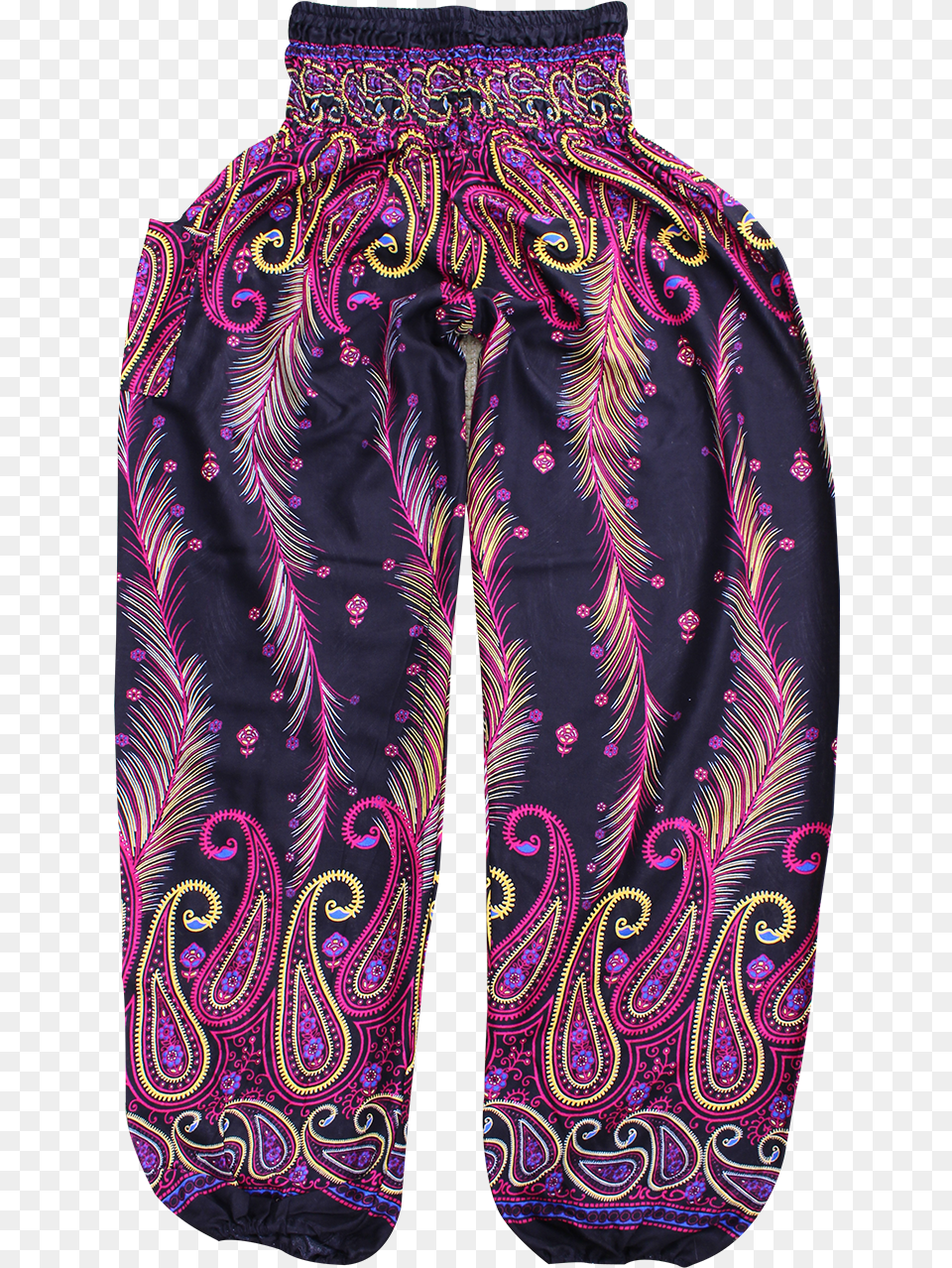 Pink Feather Harem Pants Bohemian Island Octopus, Pattern, Clothing, Coat Png