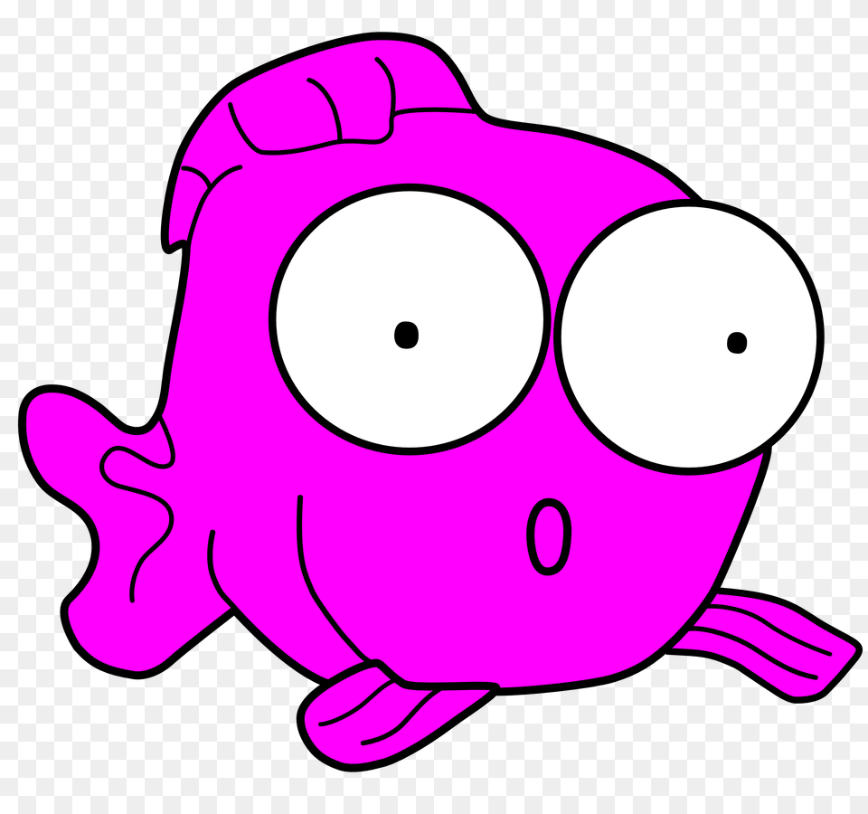 Pink Fish, Purple, Piggy Bank, Animal, Sea Life Png