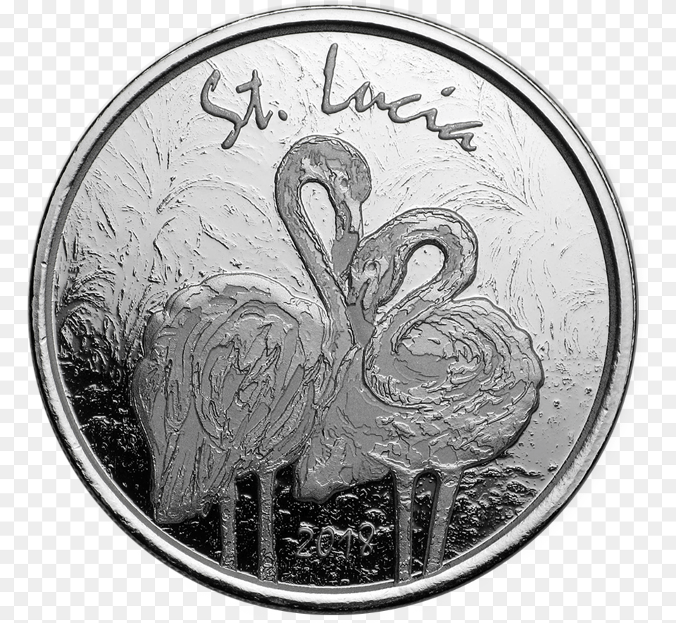 Pink Flamingo, Silver, Person, Coin, Money Png Image
