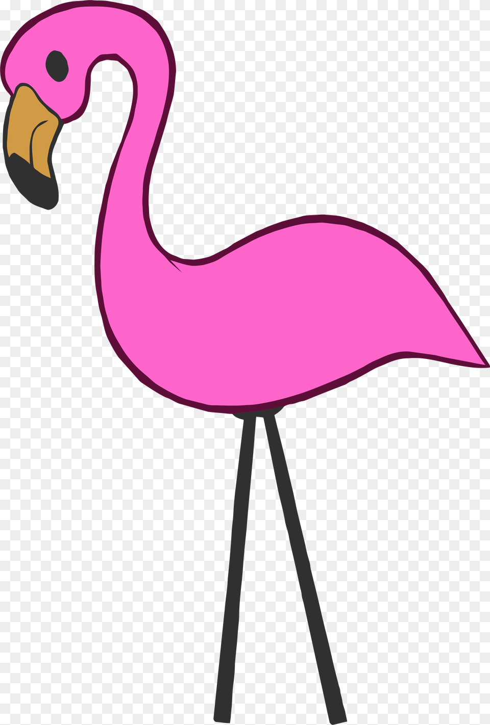 Pink Flamingo Hot Pink Flamingo Clipart, Animal, Bird, Fish, Sea Life Png Image