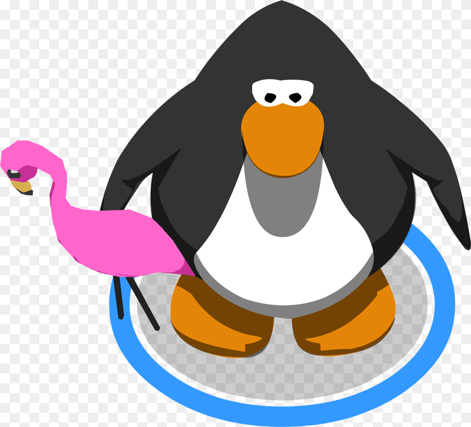 Pink Flamingo In Game Club Penguin Vuvuzela, Animal, Bird, Person Free Transparent Png