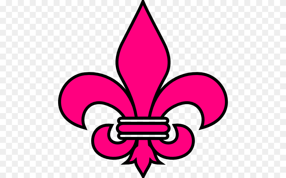 Pink Fleur De Lis Clip Art, Emblem, Symbol, Dynamite, Weapon Png Image