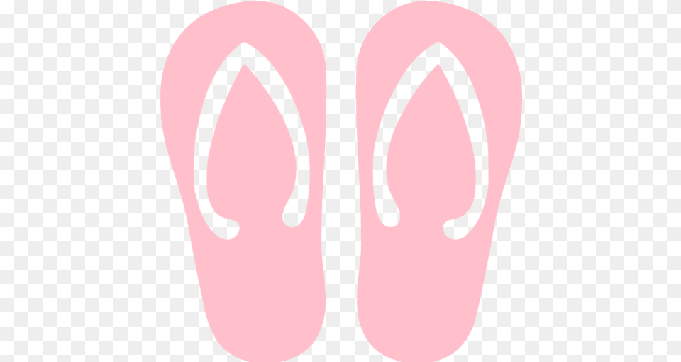 Pink Flip Flop Icon Transparent Flip Flop, Clothing, Flip-flop, Footwear Free Png Download