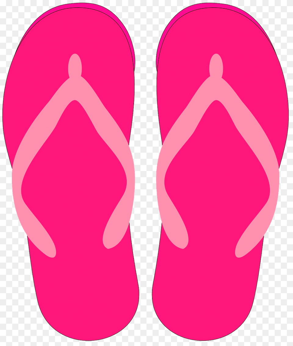 Pink Flip Flops Clipart, Clothing, Flip-flop, Footwear Free Png Download