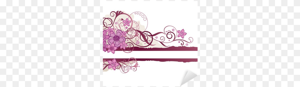 Pink Floral Banner With Space For Text Sticker Pixers Am I Practical Truths In A Deceiving World, Art, Floral Design, Graphics, Pattern Png