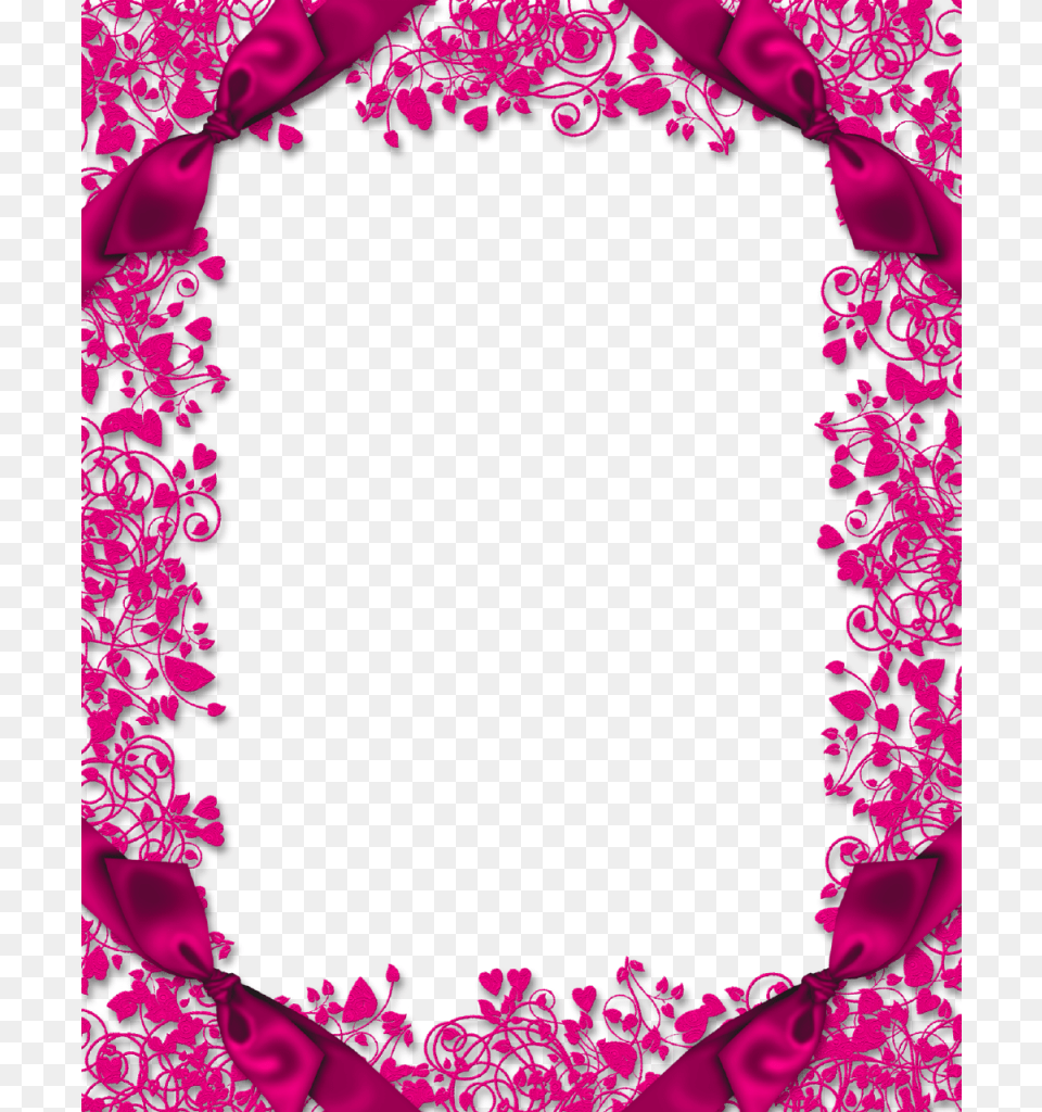 Pink Floral Border High Quality Image Pink Floral Border, Art, Floral Design, Graphics, Pattern Free Png