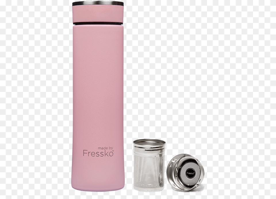 Pink Floss Coloured Flask Drink Bottle Tea Infuser Stainless Steel Bottle For Tea, Shaker, Water Bottle Png