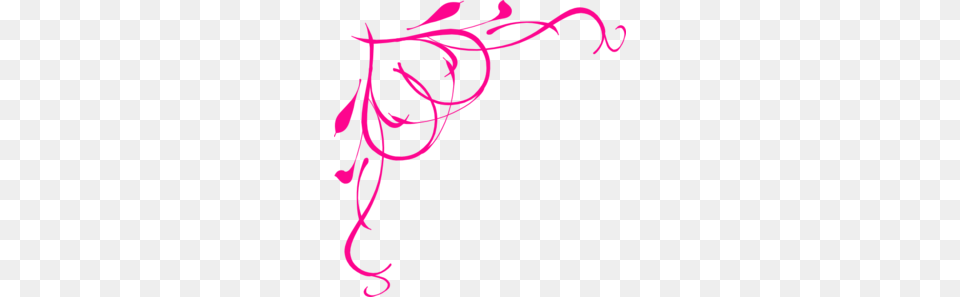 Pink Flower Border Clip Art Hearts Clip, Floral Design, Graphics, Pattern, Purple Png Image