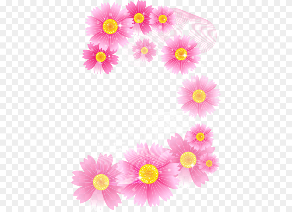 Pink Flower Clipart Flower Background For Wedding Hd, Daisy, Plant, Anemone, Petal Free Png