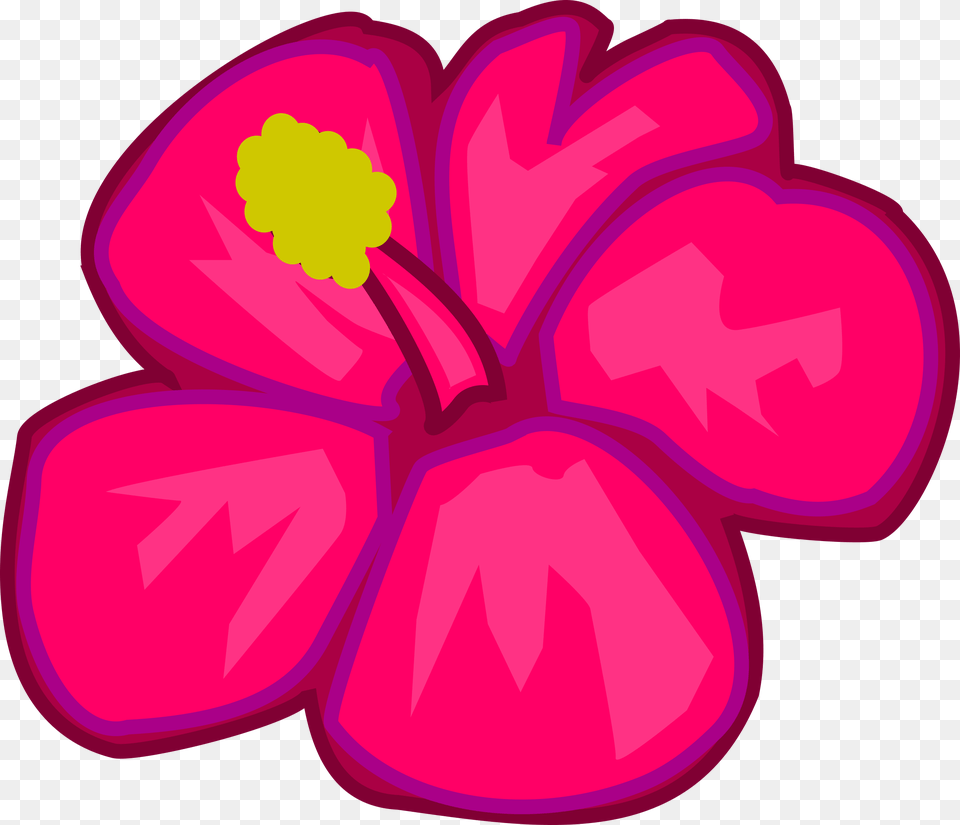 Pink Flower Clipart Flowr, Plant, Hibiscus, Petal Png Image