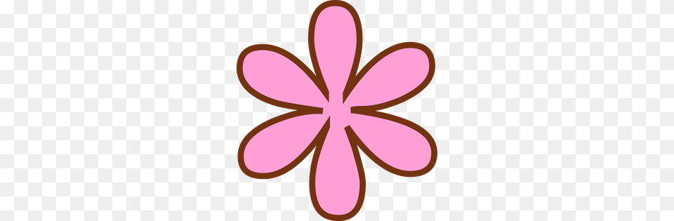 Pink Flower Clipart Hippie, Plant, Daisy, Petal Png Image