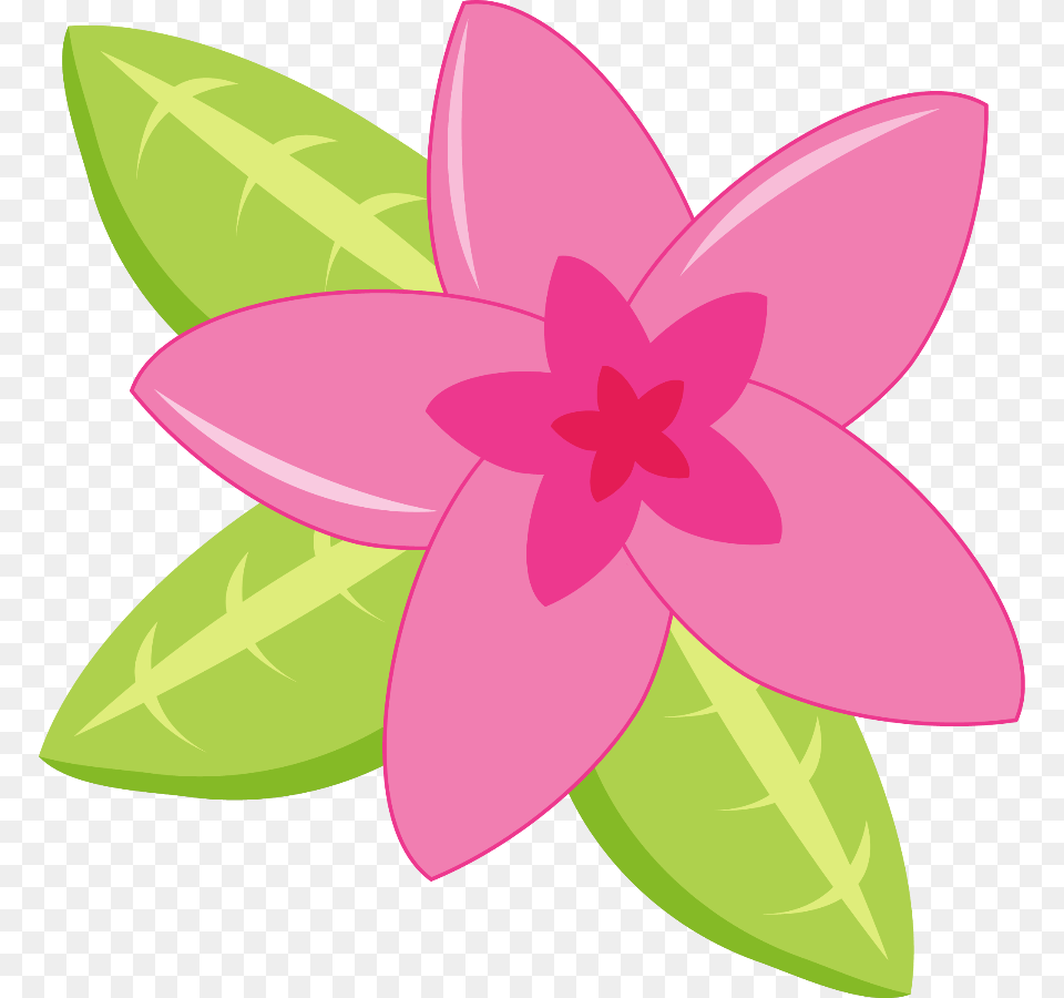 Pink Flower Clipart Moana Flores De Praia, Leaf, Petal, Plant, Dahlia Free Png