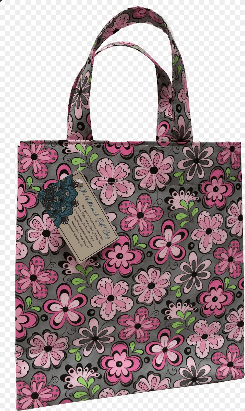 Pink Flower Gift Bag Tote Bag, Accessories, Handbag, Purse, Tote Bag Free Transparent Png