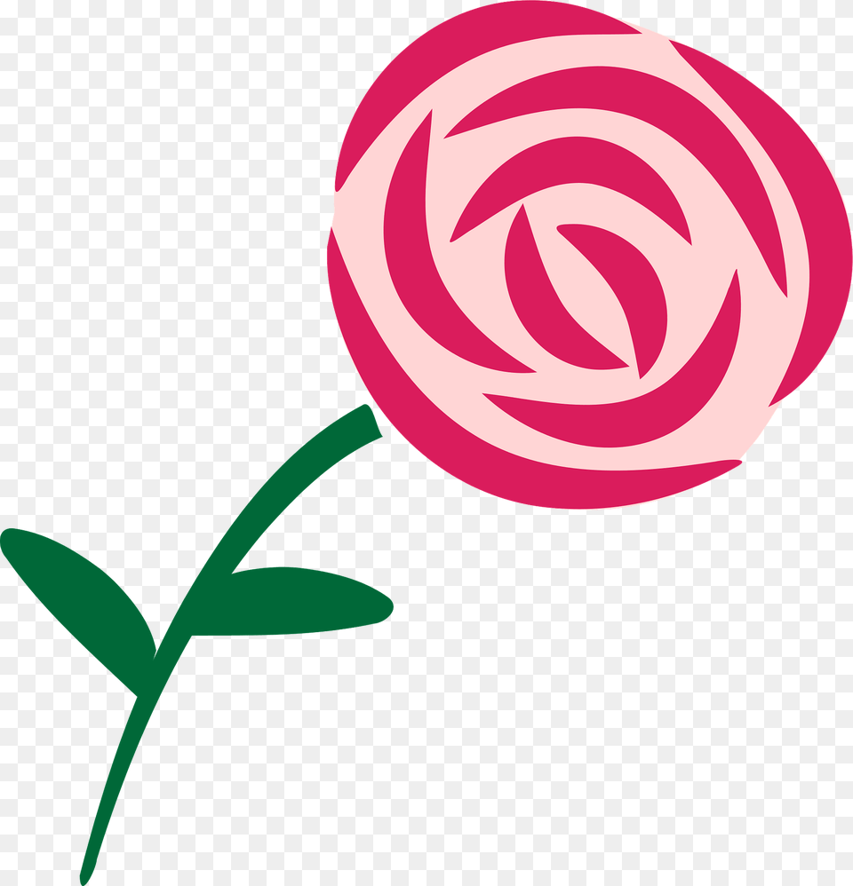 Pink Flower On The Stem Clipart, Candy, Food, Sweets, Plant Png