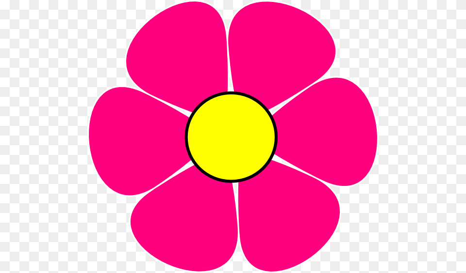 Pink Flower Power Clip Art, Anemone, Daisy, Petal, Plant Free Transparent Png