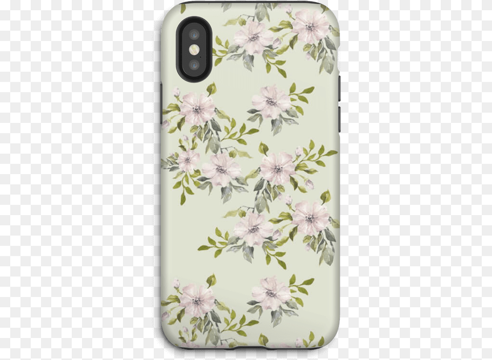Pink Flowers Case Iphone X Tough Blomster Cover Iphone, Electronics, Mobile Phone, Phone, Art Free Transparent Png
