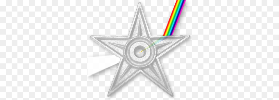 Pink Floyd Barnstar 2 Pink Floyd, Symbol, Cross, Light, Star Symbol Png Image