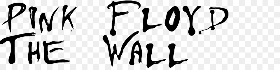 Pink Floyd The Wall Font Download, Handwriting, Text, Stencil Png Image