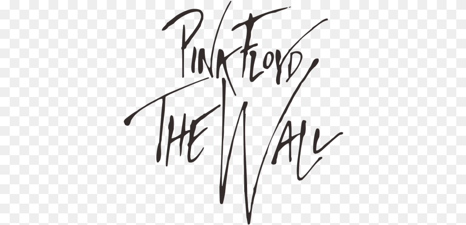 Pink Floyd The Wall Vector, Handwriting, Text, Bow, Weapon Free Png Download