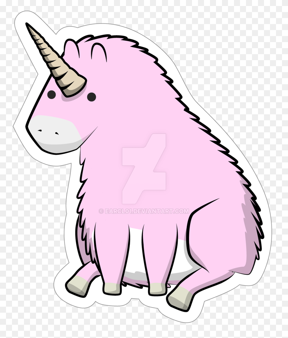 Pink Fluffy Unicorn, Animal, Livestock, Mammal, Pig Png Image