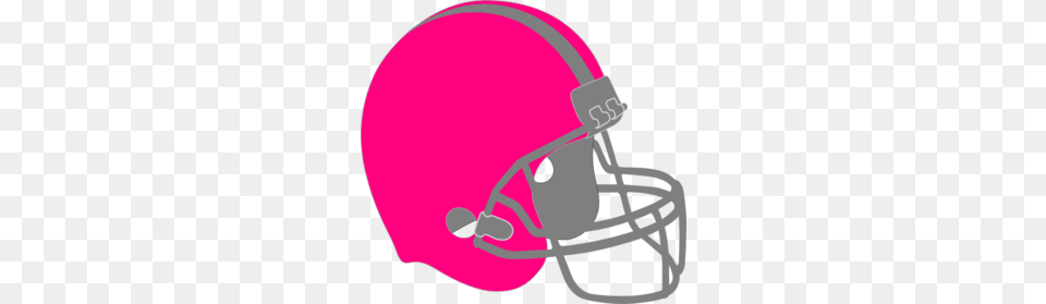 Pink Football Helmet Clipart, American Football, Person, Playing American Football, Sport Free Png