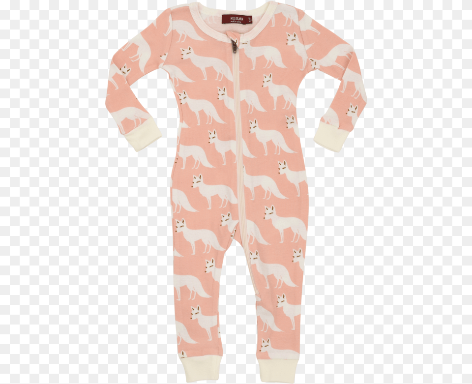 Pink Fox Zipper Pajama Elephant, Clothing, Pajamas, Person, Animal Png
