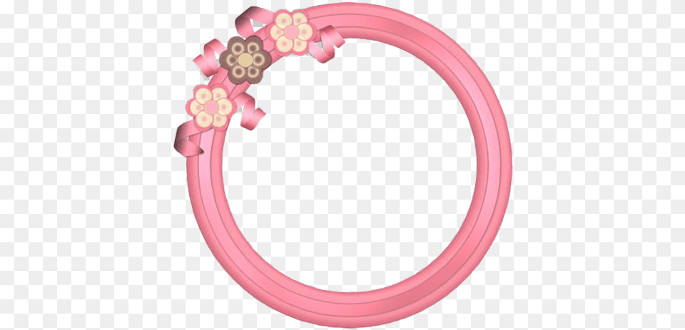 Pink Frame Background Round Pink Frame, Accessories, Bracelet, Jewelry, Hoop Free Png