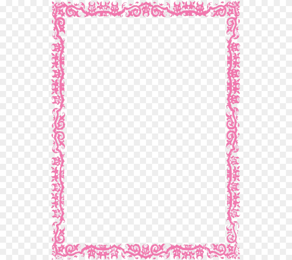 Pink Frame Picture Black And White Border, Home Decor, Rug, Blackboard, Art Free Png Download