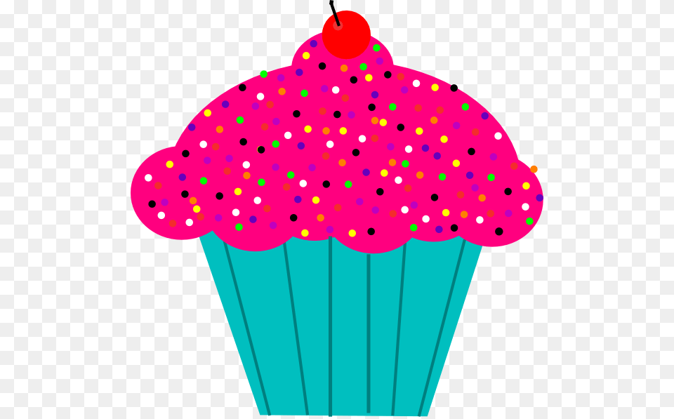 Pink Frosted Cupcake Clip Art, Cake, Cream, Dessert, Food Free Transparent Png