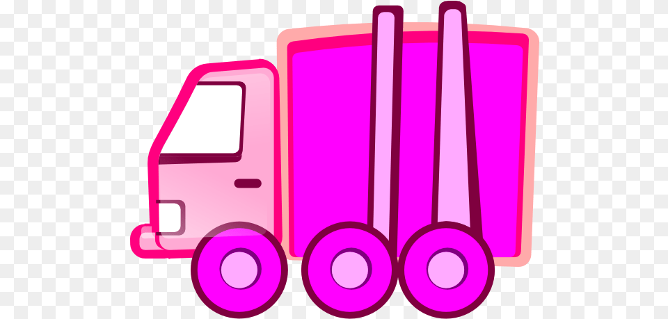 Pink Garbage Truck Clipart, Purple, Device, Grass, Lawn Png