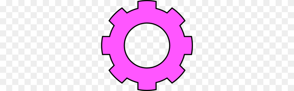 Pink Gear Clip Art, Machine, Spoke Free Png