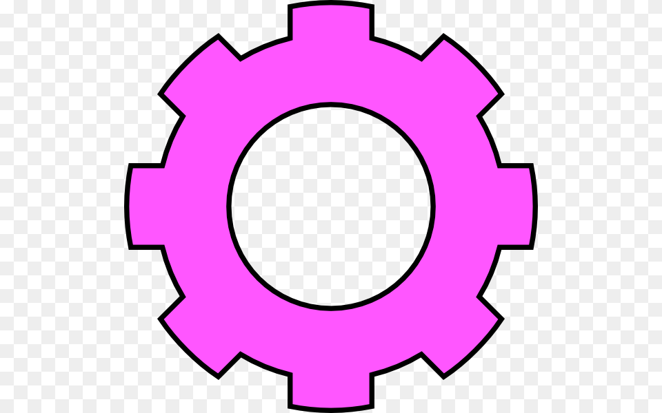 Pink Gear Clip Art At Clker Institut Teknologi Sepuluh Nopember Logo, Machine, Spoke, Ammunition, Grenade Png Image