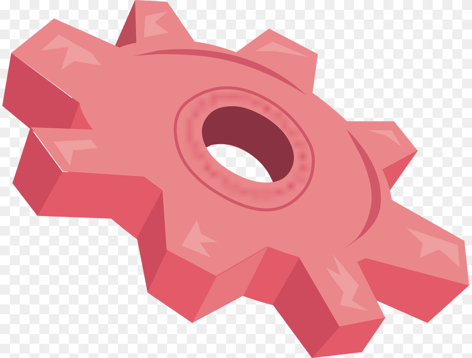 Pink Gear Clipart, Machine Free Transparent Png