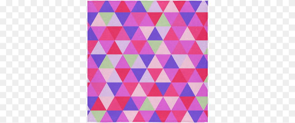 Pink Geometric Triangle Pattern Square Towel 13x13 Patchwork, Home Decor, Smoke Pipe Free Png Download